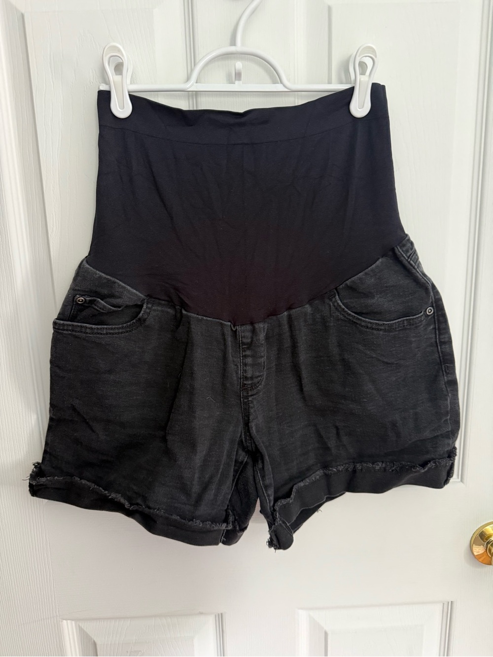 Sonoma Black Maternity Denim Shorts